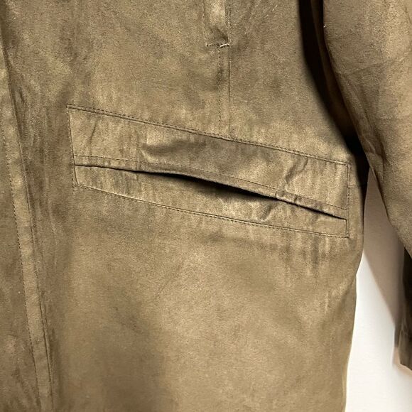 Unworn Vintage Gianni Valentino Italy MicroSuede Brown Mens Jacket Sz M - Picture 5 of 10